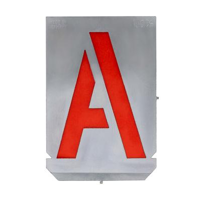 Stencil sæt med bogstaver A-Z+& med 150 mm tegnhøjde (27 dele)